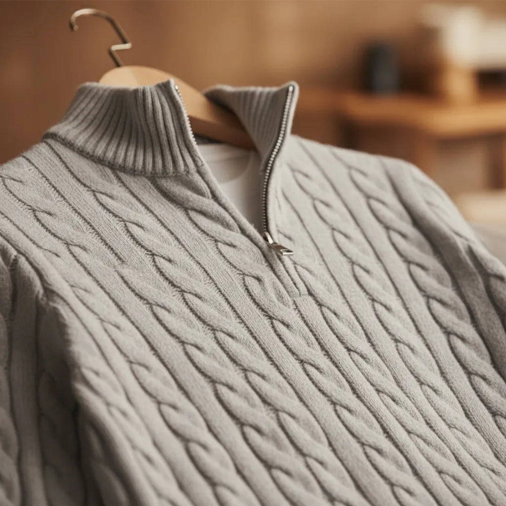Cardigan Laine Homme - old money style