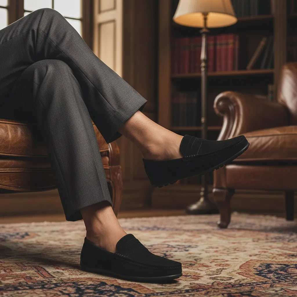 Mocassin en Daim Homme - old money style
