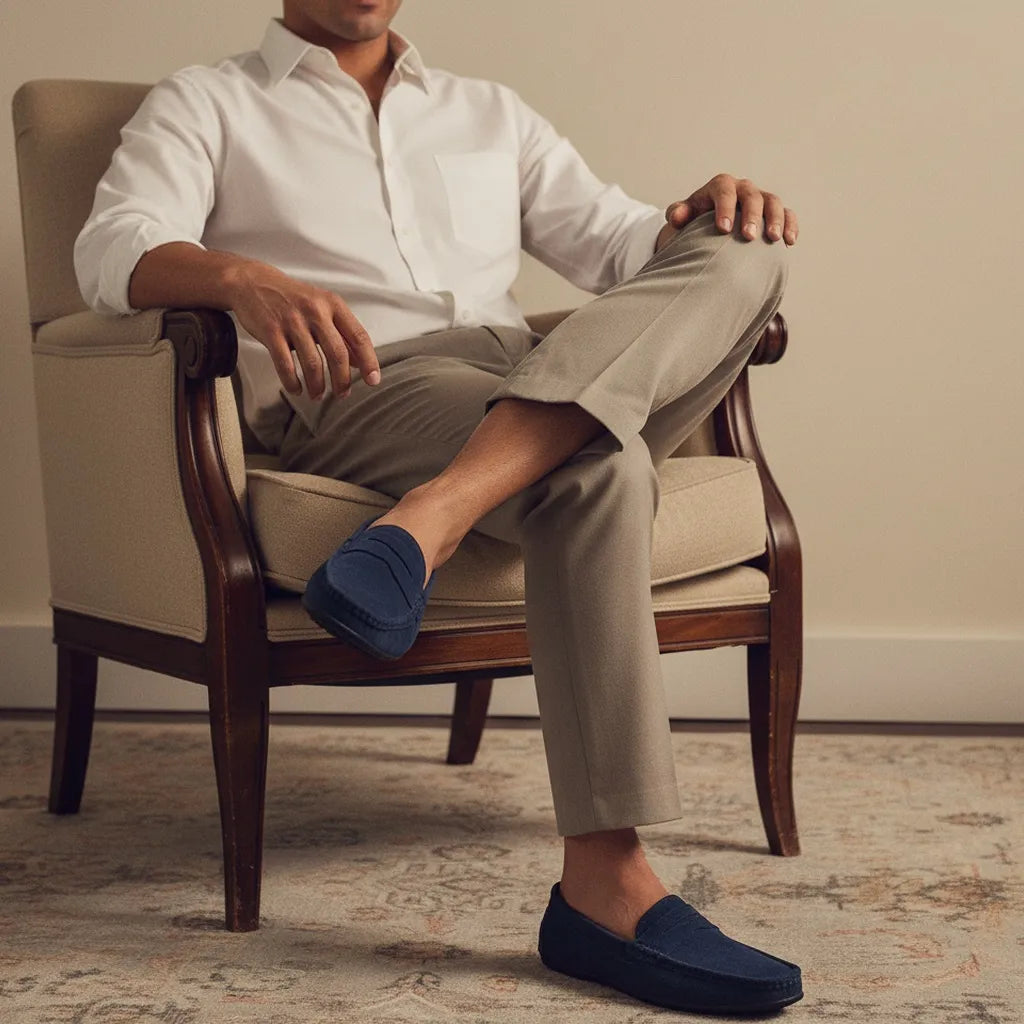 Mocassin en Daim Homme - old money style