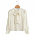 Old Money Blouse Blanc Crème S - My Store